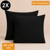 Komfortec Premium Kissenbezug 80x80 cm – 2er Set – Produktbild-Vorschau 4