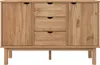 A wooden sideboard with drawers and doors, shown against a white background. Náhled obrázku produktu
