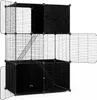 COSTWAY 74x47x110 cm Gabbia per gatti a 3 livelli, recinto Anteprima dell’immagine prodotto 1