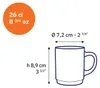 Versailles - Mug en verre Vermeil 26 cl (Lot de 6) Voir les images du produit 3