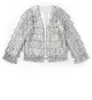 Glitzer Festivaljacke silber Größe: S-M Produktbild-Vorschau 6