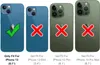 Four iPhone cases are shown, each with a different compatibility indicator. The first case is marked with a green checkmark and labeled 'Only Fit For iPhone 13 (6.1")', while the other three are marked with red 'X' symbols and labeled 'Not Fit For iPhone 1 Anteprima dell’immagine prodotto