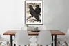 MuchoWow® MuchoWow® Gerahmtes Poster Antiker Vogeldruck Produktbild-Vorschau 3