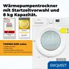 Exquisit Wärmepumpentrockner 8 kg, 16 Programme, Produktbild-Vorschau 2
