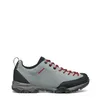 Wanderschuh für Damen; Modell "Mojito Trail GTX Wmn WIDE" von Scarpa; grau mit roten Schnürsenkeln. Produktbild-Vorschau