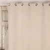 Ösengardine Cordoptik einfarbig natur 140x260cm Produktbild-Vorschau 5