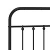 vidaXL Bettgestell mit Kopfteil Metall Schwarz 140x200 cm - Produktbild-Vorschau 10