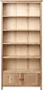 An empty wooden bookshelf with two doors at the bottom. Náhľad obrázku produktu