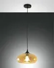 Lampada a Sospensione Ela 27cm in Metallo e Vetro Soffiato Anteprima dell’immagine prodotto 3