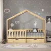 ML-Design Kinderbett Hausbett 80x160 cm Natur mit 2 Produktbild-Vorschau 8
