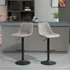 HOMCOM 2er-Set Barhocker, Höhenverstellbarer Barstuhl Produktbild-Vorschau 2