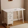 Weißer Computertisch mit Schubladen, Schule, Loft-Tisch, Produktbild-Vorschau 3