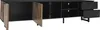 Armoire TV Sweiko de 200 cm, aspect marbre noir, portes en Voir les images du produit 17