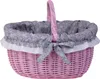 Einkaufskorb / Geschenkkorb aus Weide, Rosa 42x34 H23/36 Produktbild-Vorschau 2