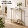 Mica Decorations Myron, table d'appoint ovale beige - Table Voir les images du produit 5