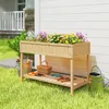 Outsunny Hochbeet 8 Fächer Pflanztisch Blumenkasten Produktbild-Vorschau 2