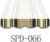A close-up view of the bottom scalloped edge of an awning with a striped pattern. Produktbild-Vorschau