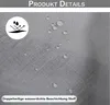 Lot de 2 rideaux d'extérieur en voile gris, hydrofuges, Voir les images du produit 7