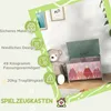 ZONEKIZ Spielzeugkiste mit Deckel, Spielzeugtruhe mit Produktbild-Vorschau 4