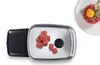 A meat grinder tray with cubed meat and a plate with steak tartare. Voir les images du produit