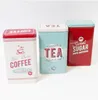 Three vintage-style metal tins for coffee, tea, and sugar are displayed against a white background. Produktbild-Vorschau