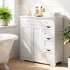 Mobiletto da bagno COSTWAY, in legno, con 4 cassetti e 2 Anteprima dell’immagine prodotto 8