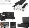 tectake® Campingtischgarnitur Vani klappbar mit Produktbild-Vorschau 4