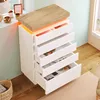 Commode Sweiko, buffet brillant avec 6 tiroirs, éclairage Voir les images du produit 13