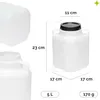 Garronda Tonneau en plastique 5L Tonneau carré sans BPA et Voir les images du produit 3
