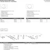 A technical diagram and parts list for a toilet flush plate. Náhled obrázku produktu