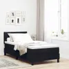 vidaXL Lit boxspring avec tête de lit noir 90 x 200 cm Voir les images du produit 2