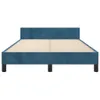 vidaXL Struttura letto senza materasso blu scuro 120x200 cm Anteprima dell’immagine prodotto 4