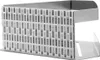 A silver desk organizer with a patterned side. Produktbild-Vorschau