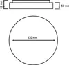 LED Deckenleuchte Wandleuchte Kaltweiß 30 Watt Ø 330mm Produktbild-Vorschau 2