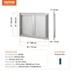 Přístupová dvířka ke grilu VEVOR, 774 x 532 mm, dvojitá Náhled obrázku produktu 7