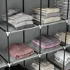 HOMCOM Stoffschrank Kleiderschrank mit Kleiderstange, 10 Produktbild-Vorschau 8