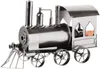 BRUBAKER portabottiglie locomotiva scultura in metallo Anteprima dell’immagine prodotto 3