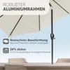 Sekey Sonnenschirm 330cm Alu Gartenschirm 8-eckiger Produktbild-Vorschau 5