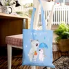 Mr. & Mrs. Panda Uni Tasche Tagesvater Herz - Sky Blue - Produktbild-Vorschau 4