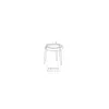Zafferano Couchtisch LIOLÀ h47cm Weiß - Esche schwarz Produktbild-Vorschau 3
