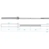 Go320 Olympijská Činka 14,8Kg 1830Mm Hms S Upínacími Náhled obrázku produktu 13