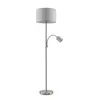 Lindby Stehleuchte Colima, grau, Stoff, Leselampe, 170cm Produktbild-Vorschau 1