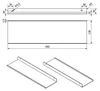 SOTECH Wandregal HOVER-V 450 x 130 x 30 mm weiß Produktbild-Vorschau 7