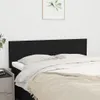 Kopfteile Schwarz 144x5x78/88 cm Stoff Produktbild-Vorschau 2