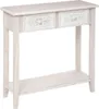 A console table with two drawers and a lower shelf, presented against a white background. Podgląd zdjęcia produktu