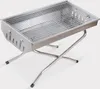 Klappbarer tragbarer Holzkohlegrill BBQ aus Stahl Garten Produktbild-Vorschau 6