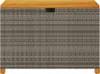 vidaXL Záhradná truhla sivá 110x55x63 cm polyratan akáciové Náhľad obrázku produktu 4