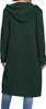 ASKSA Damen Kapuzenjacke Kapuzenpullover Lange Sweatjacke Produktbild-Vorschau 2