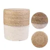 Lot de 2 Poufs - HOME DECO FACTORY - Tressés - Beiges Voir les images du produit 10