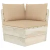 vidaXL Canapé de jardin en palettes 2 places avec coussins Voir les images du produit 4